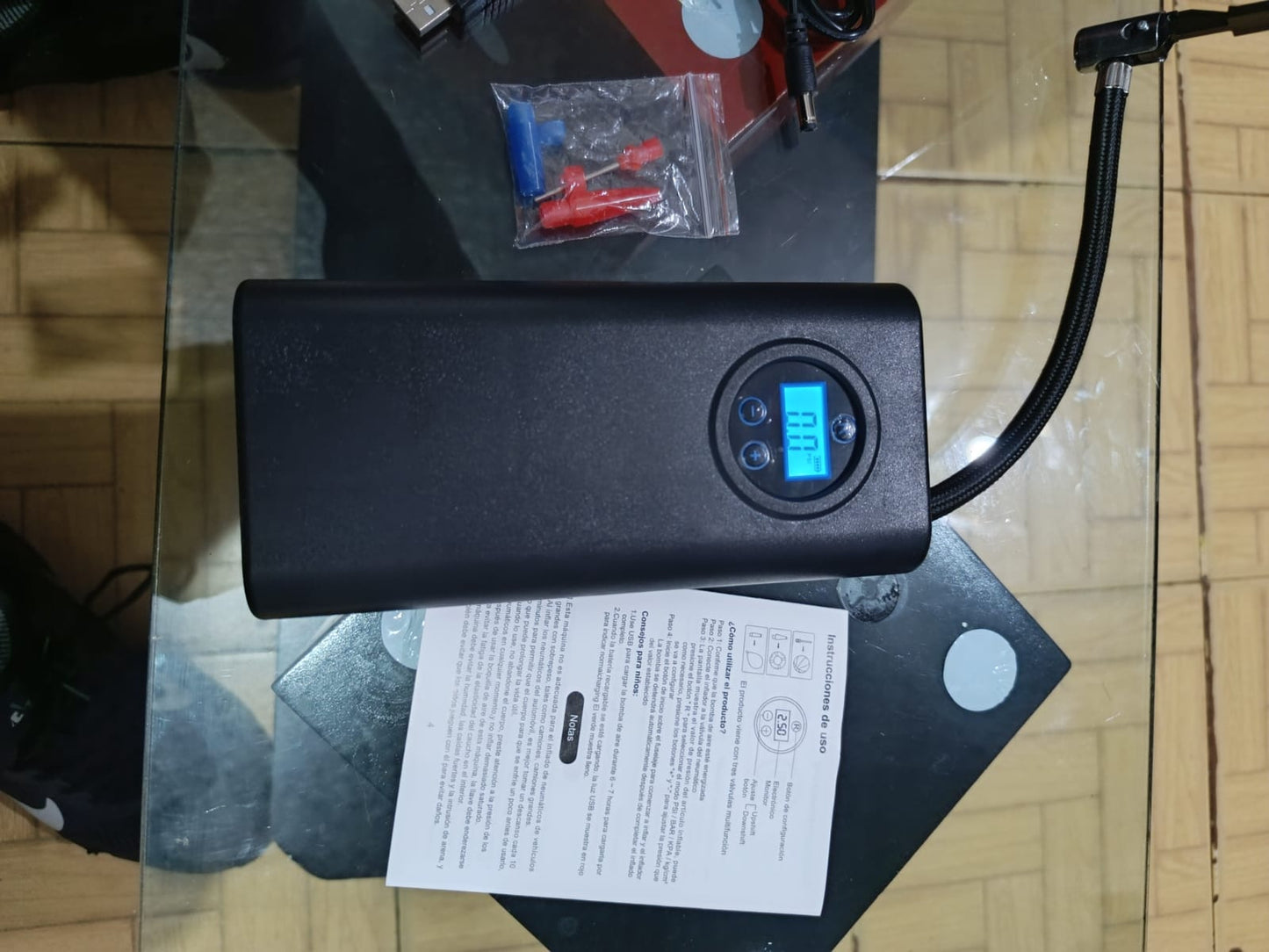Compresor de Aire Portátil Recargable