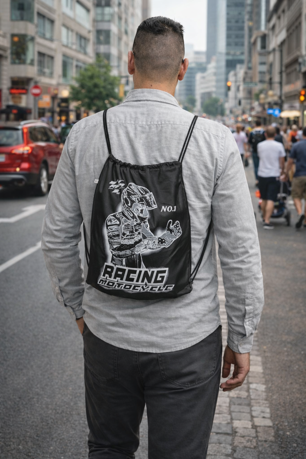 Impermeable Racing Motocycle Forrado Con Malla + Bolso