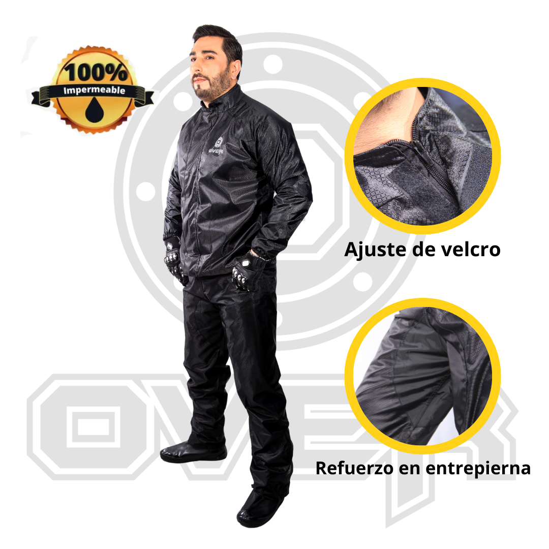 Conjunto 100 % Impermeable Over Dos Piezas + Bolso