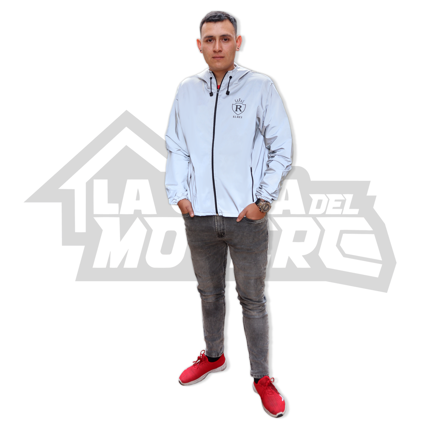 Chaqueta Cortavientos – Ultraliviana 100% Reflectiva