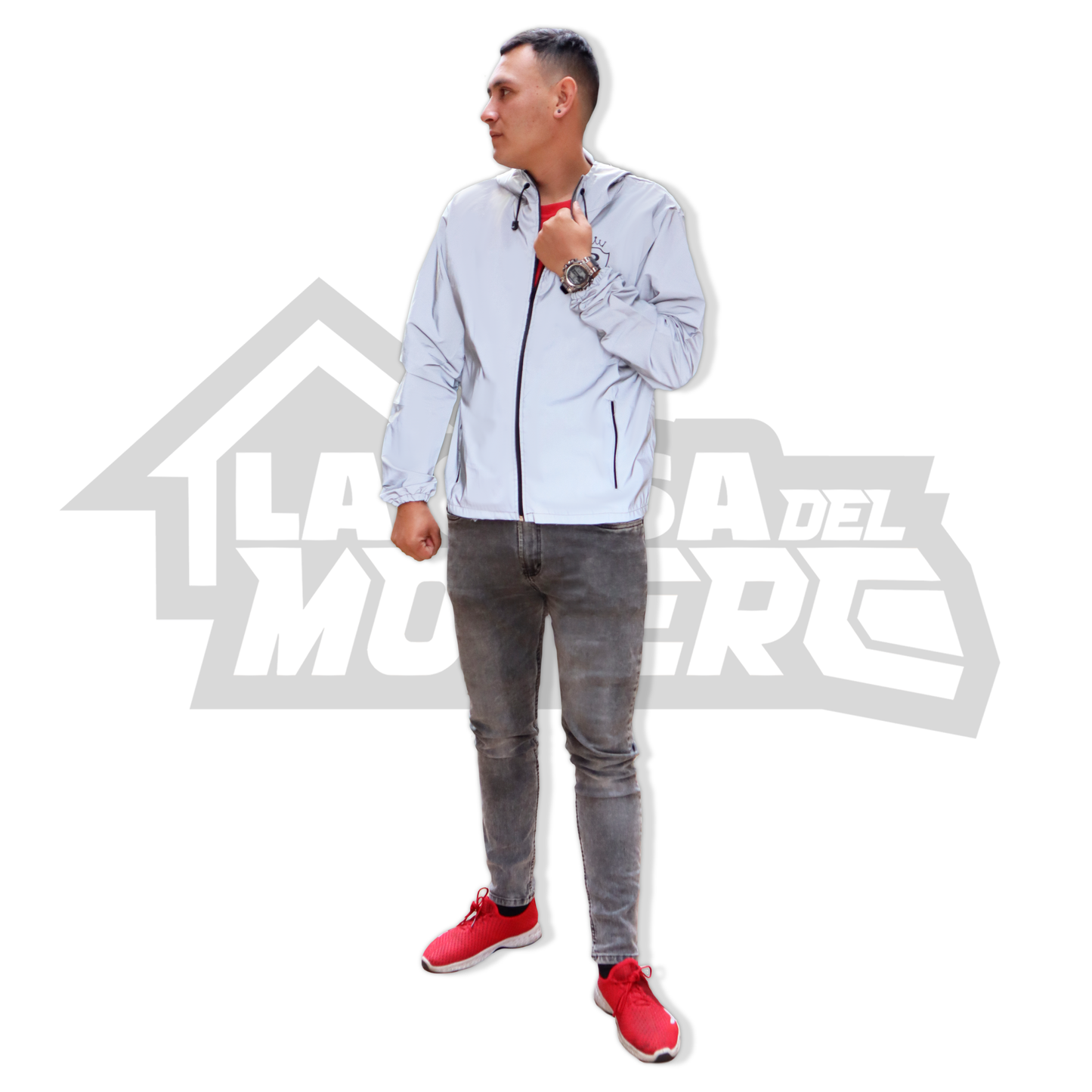 Chaqueta Cortavientos – Ultraliviana 100% Reflectiva