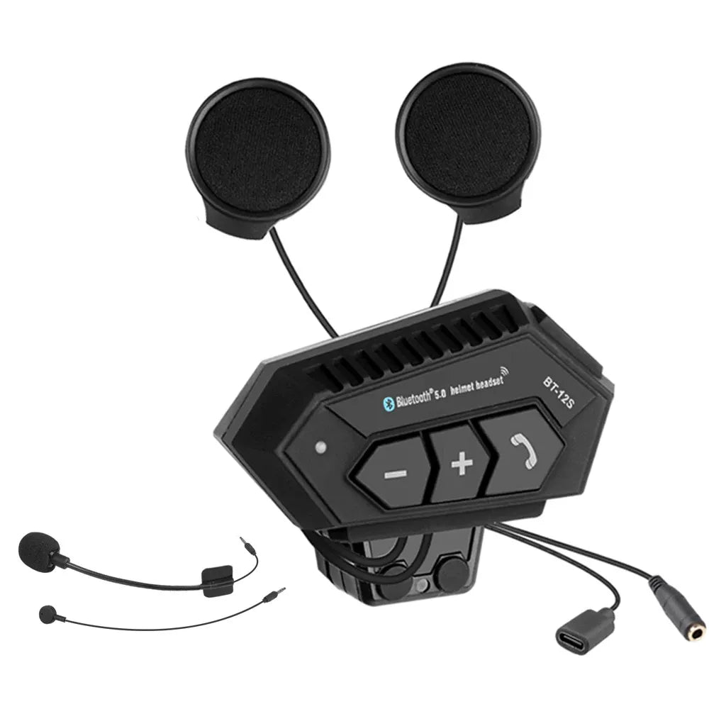 Auricular Bluetooth BT12 para Casco – Manos Libres Profesional