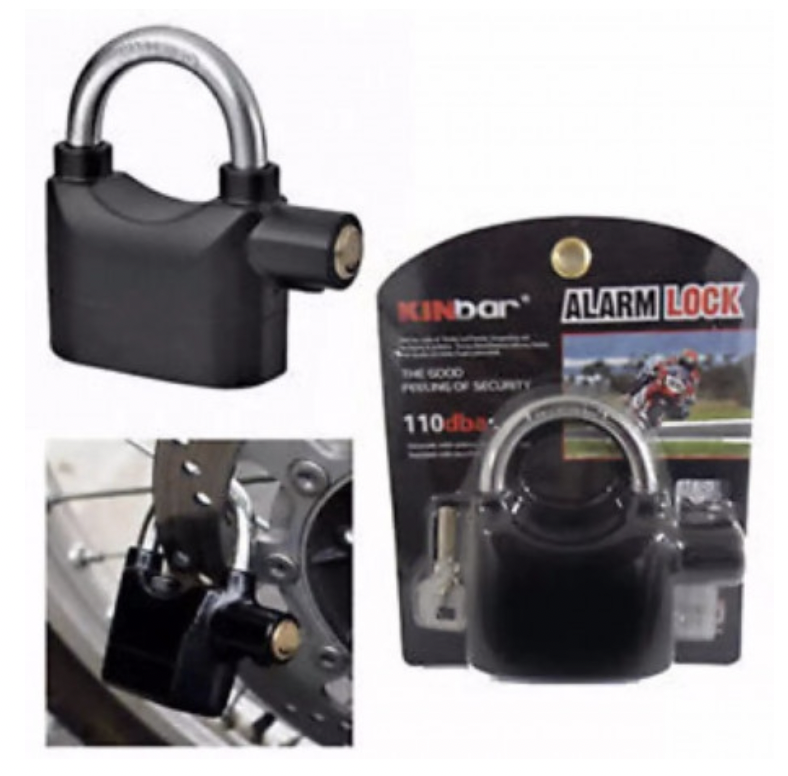 Candado Con Alarma Para Moto