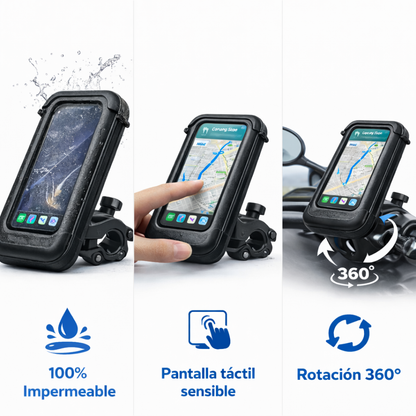 Base para Celular Impermeable para Moto – Soporte Estable y Seguro