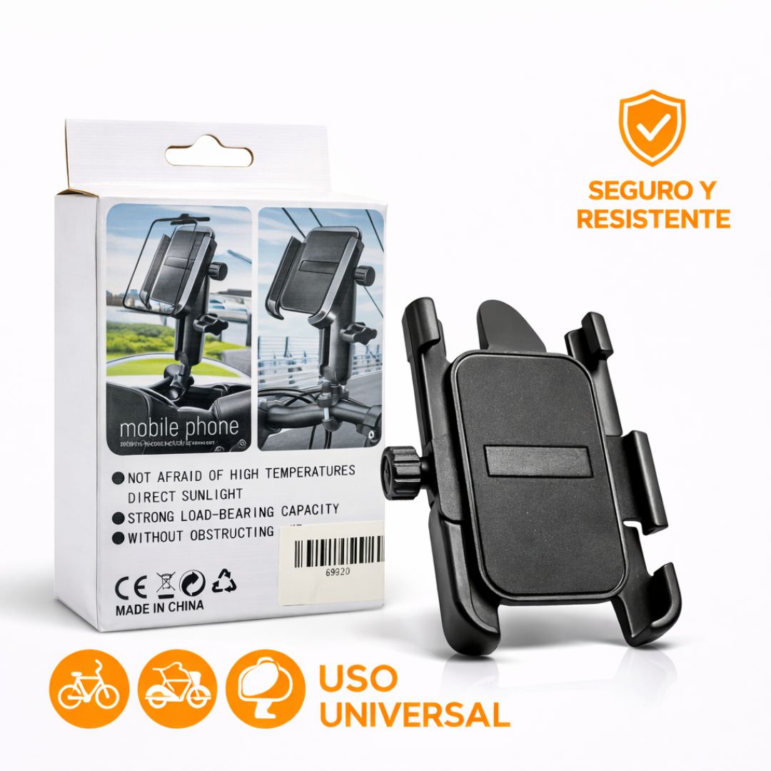 Soporte para Celular  S521 de  Ajuste Seguro para Moto