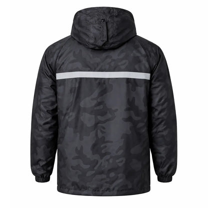 Impermeable Camuflado Tipo Sudadera – Forrado con Reflectivo