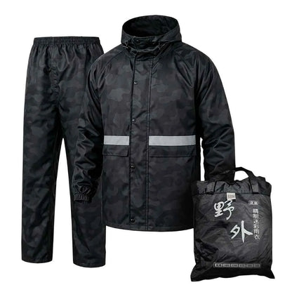 Impermeable Camuflado Tipo Sudadera – Forrado con Reflectivo