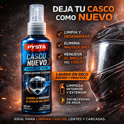 Limpiador de Casco Moto en Seco 120ml | Limpieza Interior y Exterior