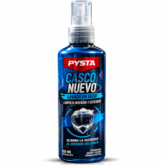 Limpiador de Casco Moto en Seco 120ml | Limpieza Interior y Exterior
