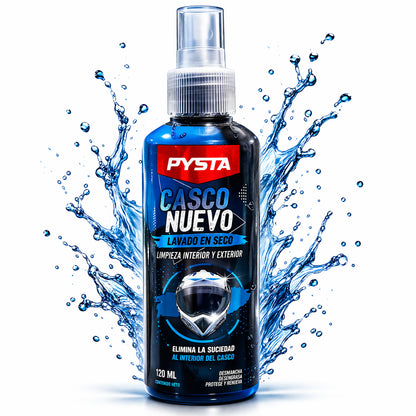 Limpiador de Casco Moto en Seco 120ml | Limpieza Interior y Exterior