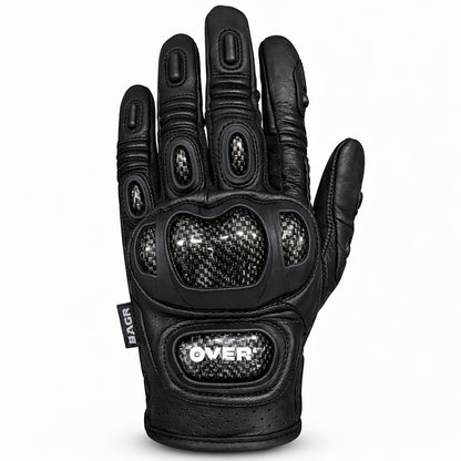 Guantes Cuero - Fibra de Carbono OVER MT-22