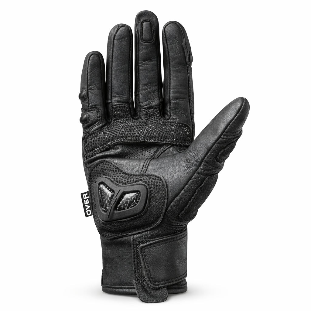 Guantes Cuero - Fibra de Carbono OVER MT-22