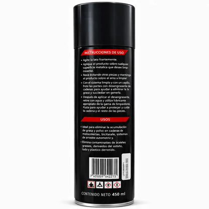 Desengrasante de Cadena Moto Nitro 450ml | Limpieza de Cadenas y Partes