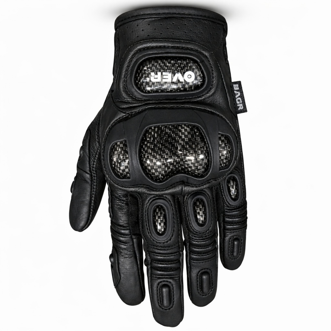 Guantes Cuero - Fibra de Carbono OVER MT-22