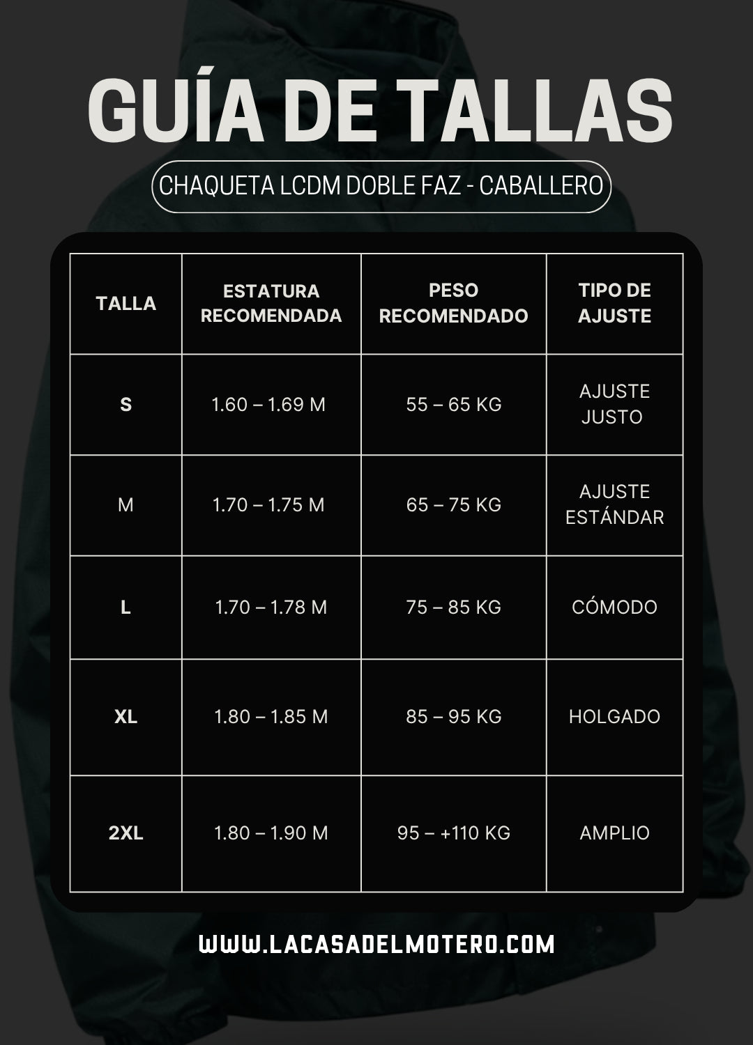 Chaqueta Doble Faz Reflectiva LCDM - Tipo Colmena