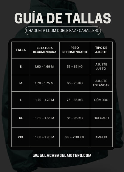 Chaqueta Doble Faz Reflectiva LCDM - Tipo Colmena