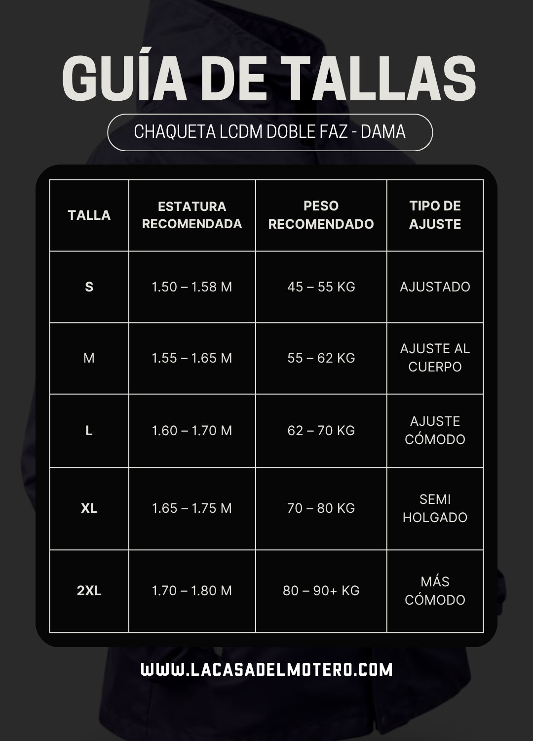 Chaqueta Doble Faz Reflectiva LCDM - Tipo Colmena