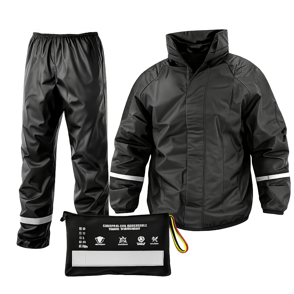 Impermeable Siliconado 3 Piezas Reflectivo – Liviano y 100% Impermeable