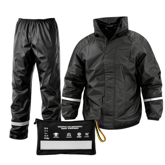 Impermeable Siliconado 3 Piezas Reflectivo – Liviano y 100% Impermeable