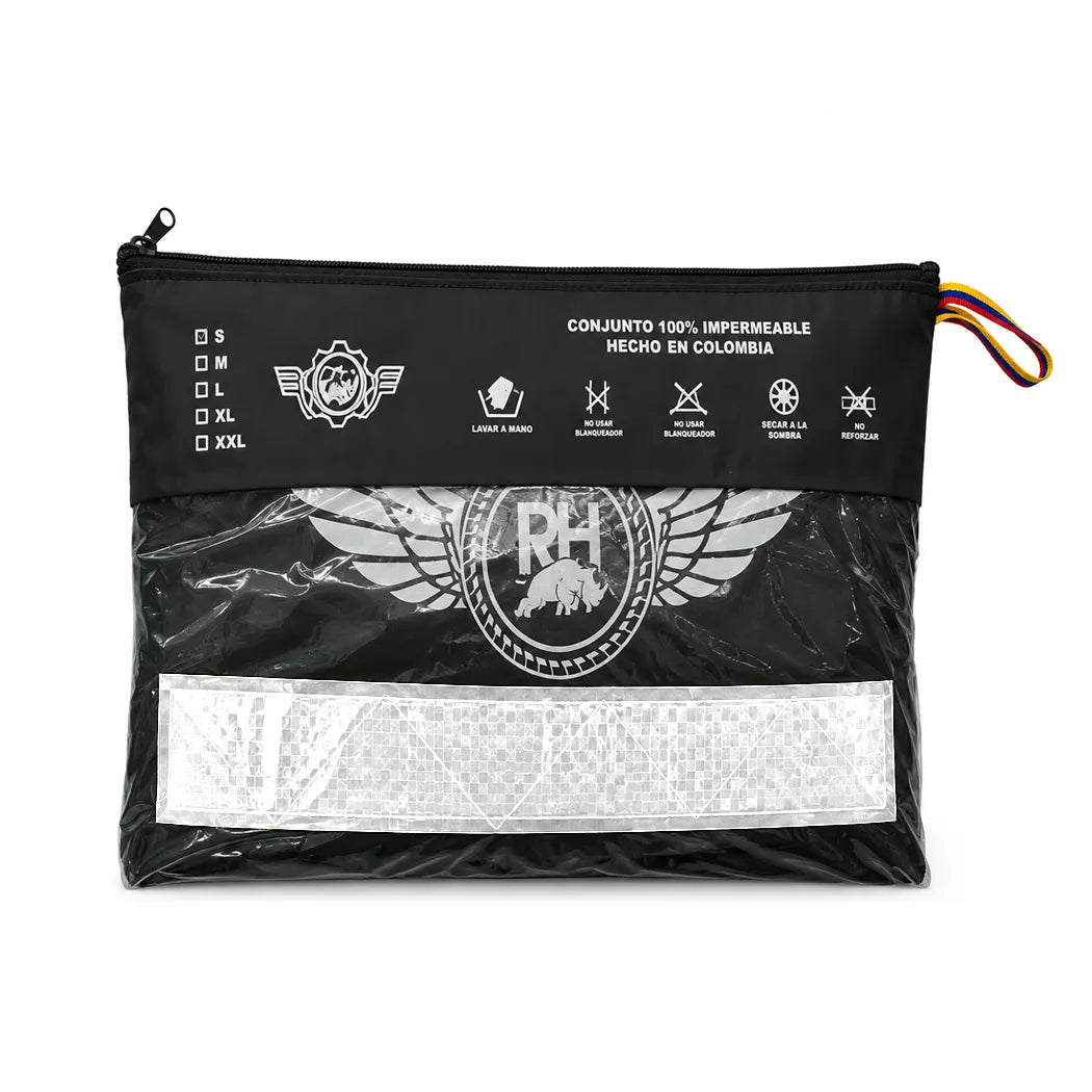 Impermeable Siliconado 3 Piezas Reflectivo – Liviano y 100% Impermeable
