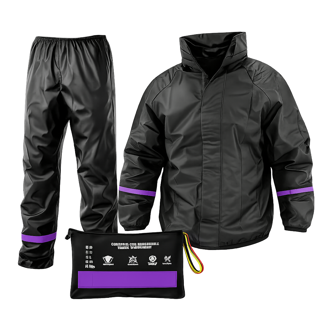 Impermeable Siliconado 3 Piezas Reflectivo – Liviano y 100% Impermeable