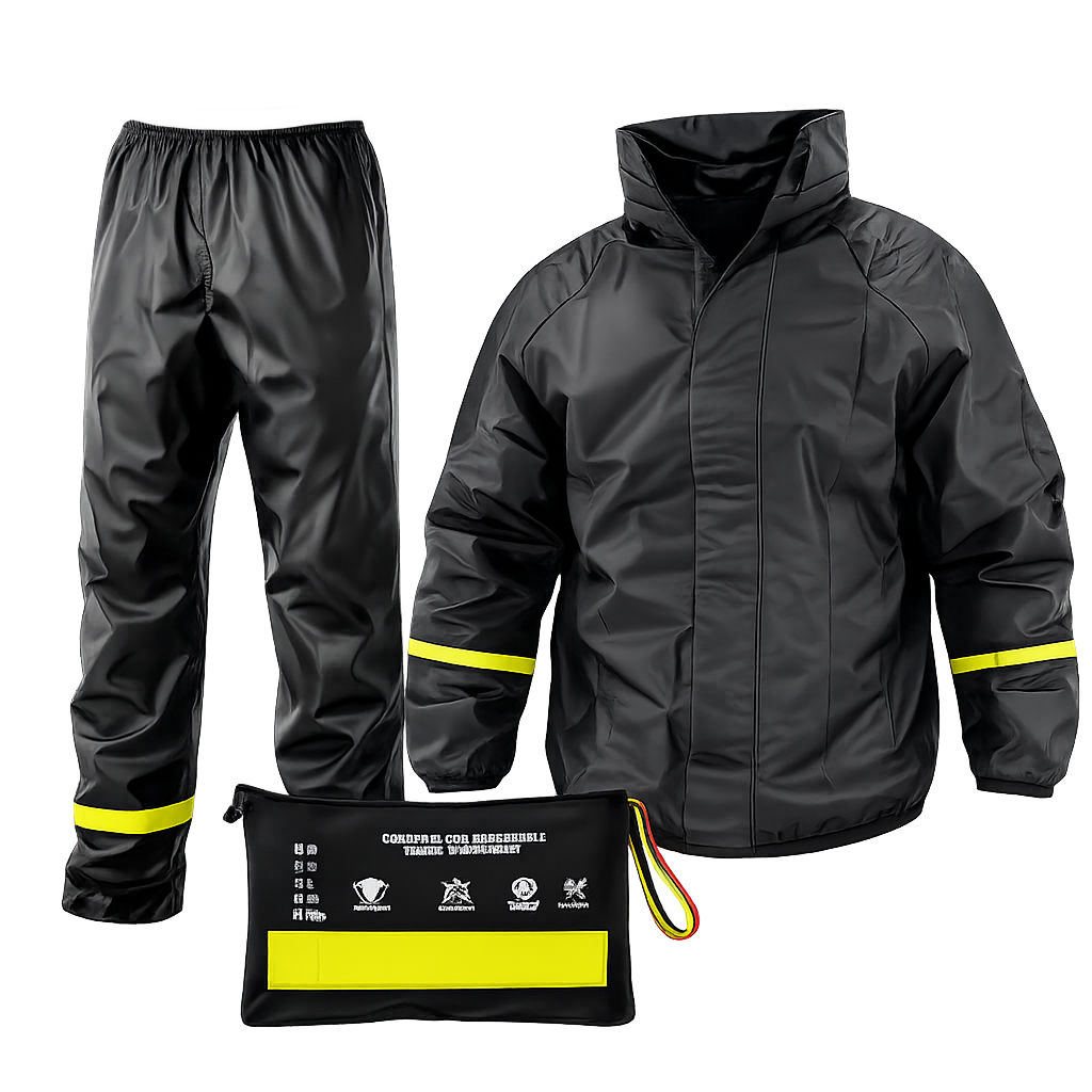 Impermeable Siliconado 3 Piezas Reflectivo – Liviano y 100% Impermeable