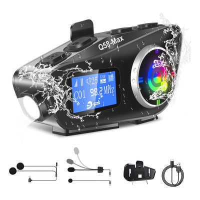 Intercomunicador Moto Q58-Max – Música, FM y Bluetooth con 25 Horas de Autonomía