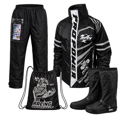 Combo Impermeable Racing + Zapatones DR1